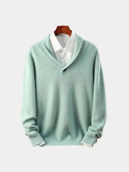 Men’s Cashmere Sweater – Soft Haven Soft Luxury Knit SPECTER