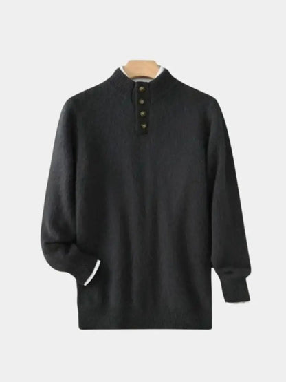 Men’s Cashmere Sweater – Timeless Luxe Pullover Soft Luxury Knit SPECTER