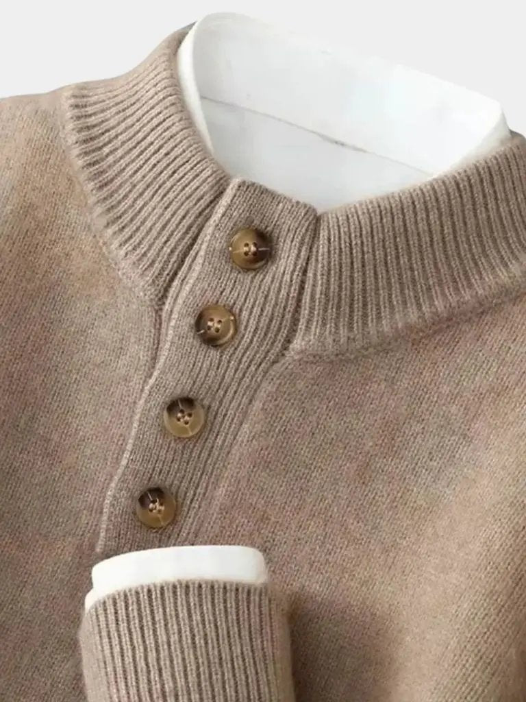 Men’s Cashmere Sweater – Timeless Luxe Pullover Soft Luxury Knit SPECTER