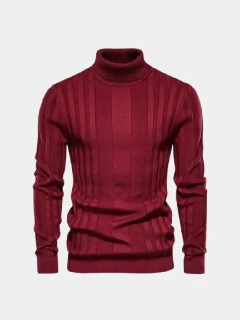 Men’s Knit Knit Sweater – Turtleneck Knitwear Pullover Casual Everyday Knitwear SPECTER