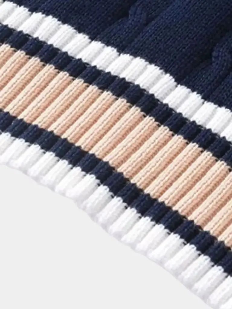 Men’s Knit Sweater – Neck Elegant Vest Casual Everyday Knitwear SPECTER