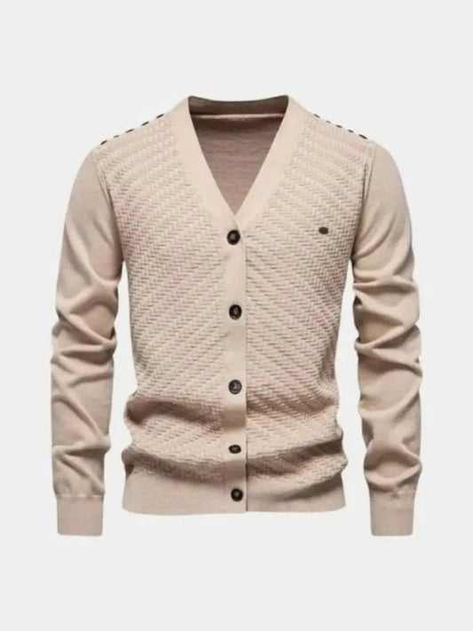 Men’s Knit Cardigan Sweater – Neck Knitwear Casual Everyday Knitwear SPECTER