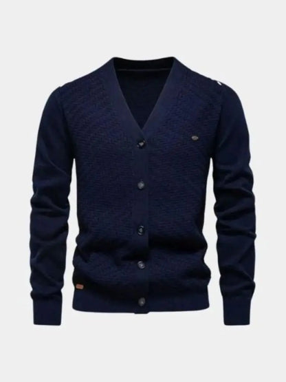 Men’s Knit Cardigan Sweater – Neck Knitwear Casual Everyday Knitwear SPECTER